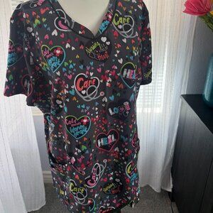 Women's Cherokee Cheerful Scrub Top.